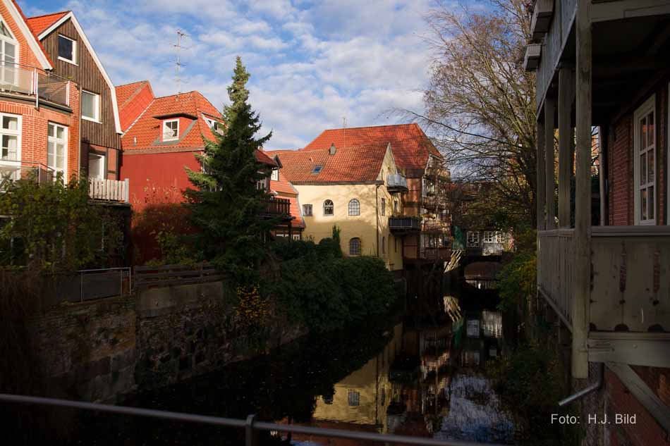 Die Hudebrücke in Stade