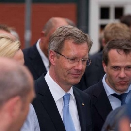 Bundespräsident Wulff besucht Stade
