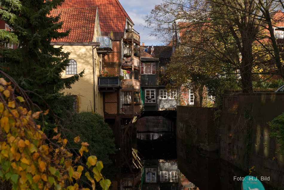 Die Hudebrücke in Stade