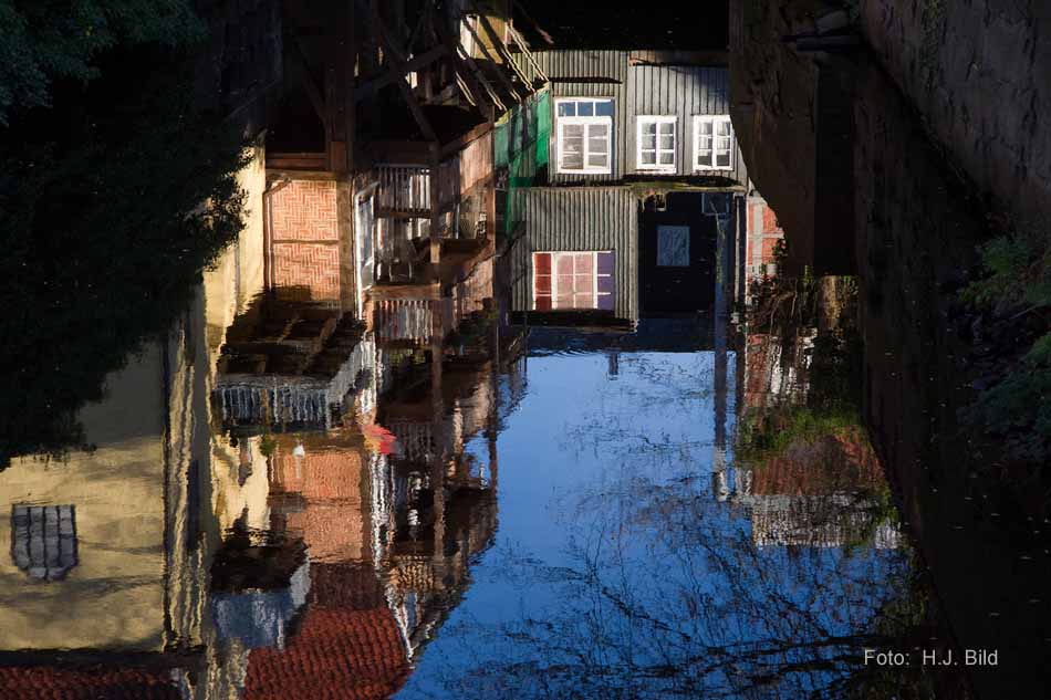 Die Hudebrücke in Stade