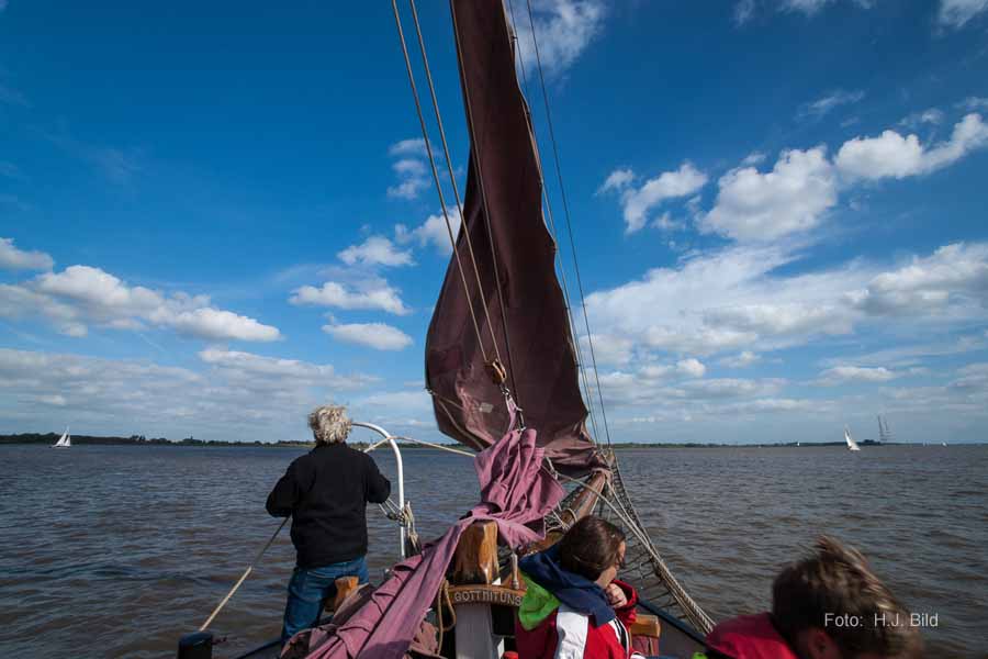 Segel-Ausflug mit dem Ewer Wilhelmine