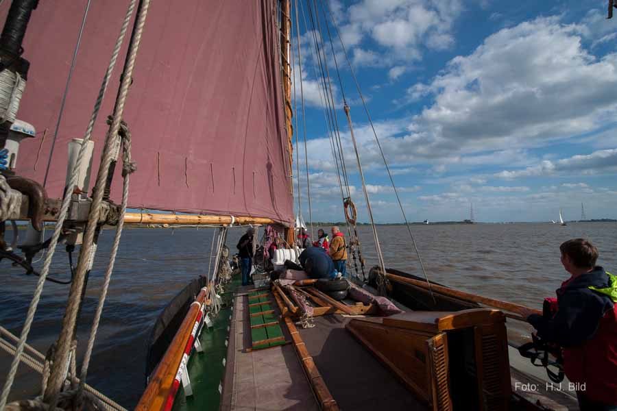 Segel-Ausflug mit dem Ewer Wilhelmine