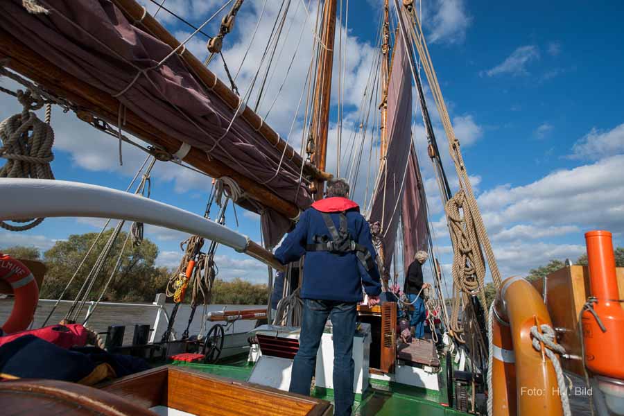Segel-Ausflug mit dem Ewer Wilhelmine