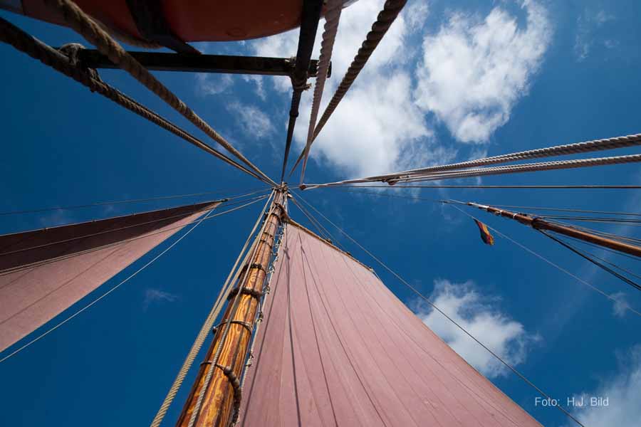 Segel-Ausflug mit dem Ewer Wilhelmine