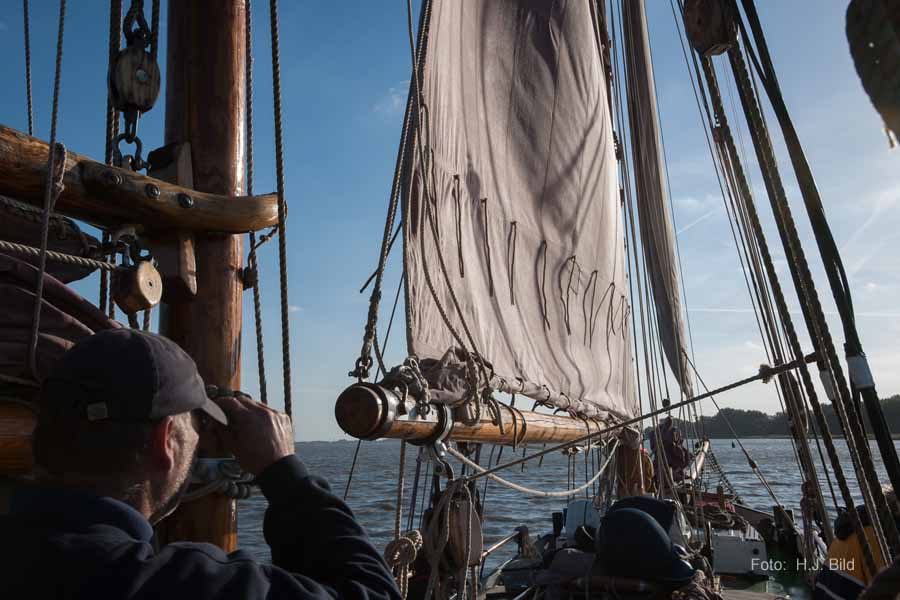Segel-Ausflug mit dem Ewer Wilhelmine
