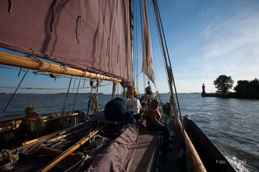 Segel-Ausflug mit dem Ewer Wilhelmine