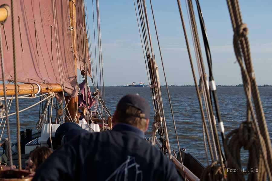 Segel-Ausflug mit dem Ewer Wilhelmine