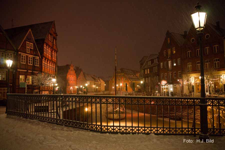 Nacht-Fotos vom Stader Fischmarkt