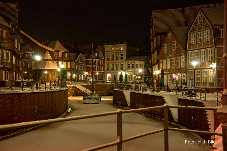 Nacht-Fotos vom Stader Fischmarkt