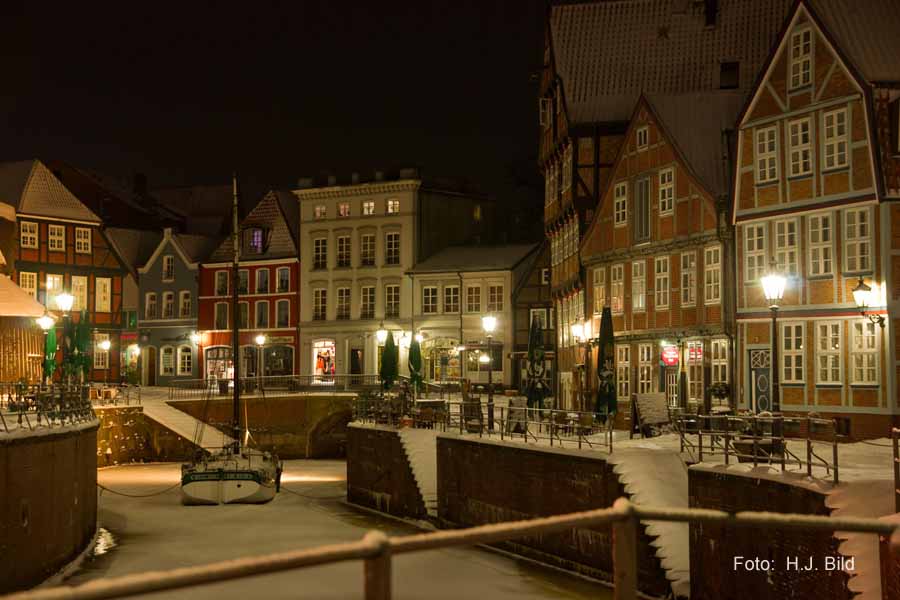 Nacht-Fotos vom Stader Fischmarkt
