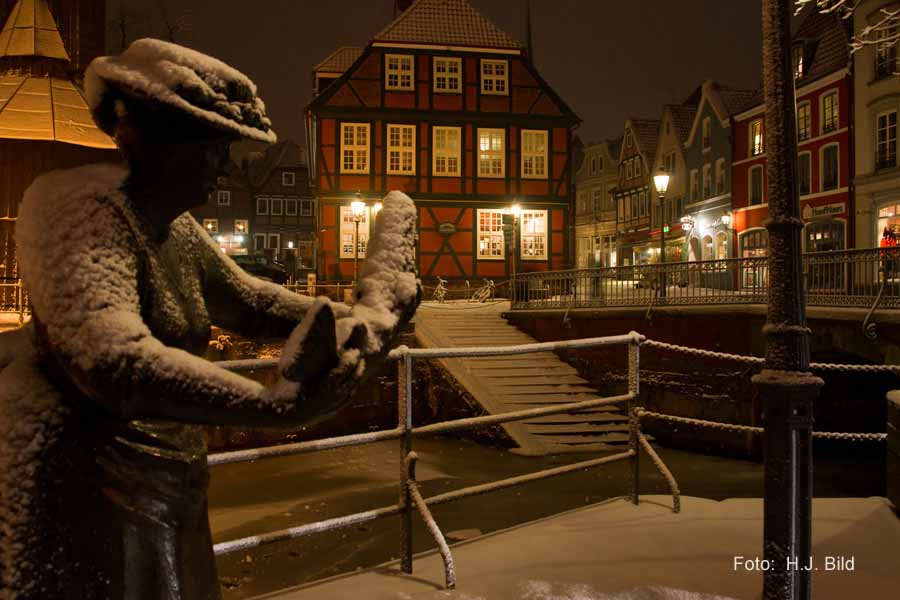 Nacht-Fotos vom Stader Fischmarkt