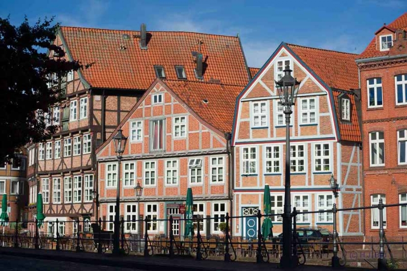 Alter Stader Hafen (Fischmarkt) im Sommer