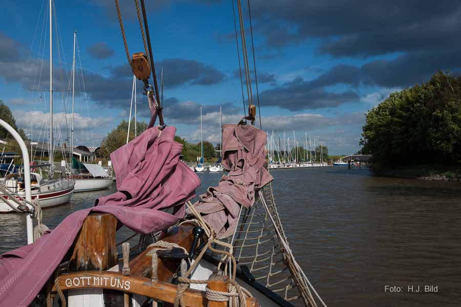 Segel-Ausflug mit dem Ewer Wilhelmine
