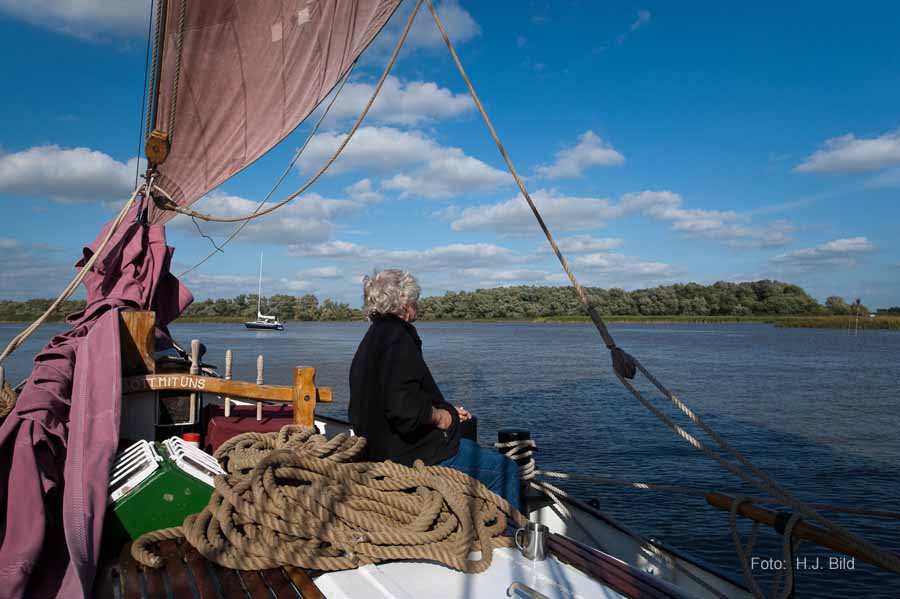 Segel-Ausflug mit dem Ewer Wilhelmine