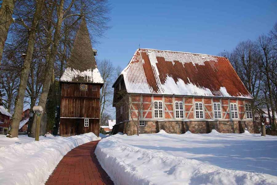 Fotografien von der Lüneburger Heide im Winter