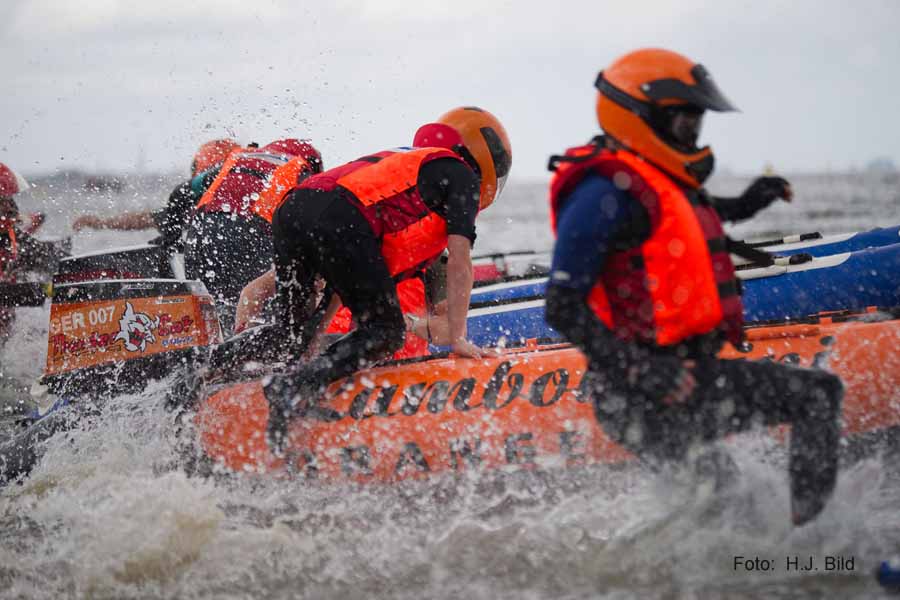 Speedbootrennen auf der Elbe bei Stade